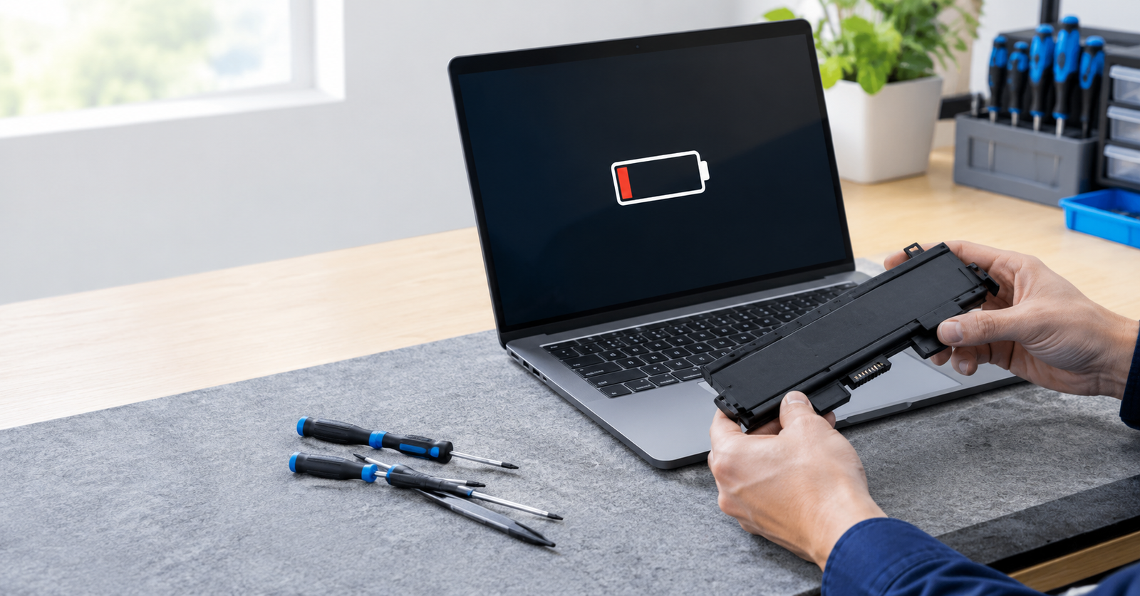Laptop Battery Replacement by Athens Georgia Computer Repair
